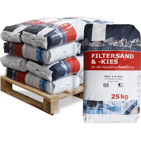 Galamio Filtersand 1,0 - 2,0 mm 25kg x 12 Sack 300kg