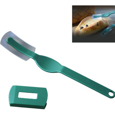 Coupe-pain incurvé en acier au carbone pour la cuisson, idéal pour les baguettes et les viennoiseries européennes. (1/5)