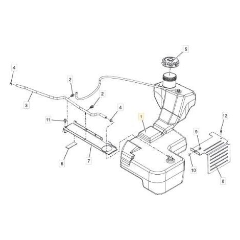 CONJUNTO DE TANQUE DE COMBUSTIBLE ORIGINAL STIGA - 118830774/0