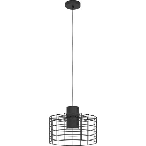 Lampe suspendue Milligan Cage noire Ø 38cm - 780467