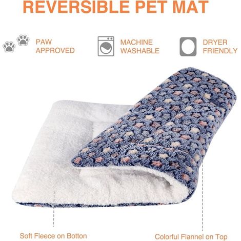 Tapis de cage pour chien avec un joli motif d'étoiles, convient aux chiens de grande, petite et moyenne taille - 1 pièce, 35 x 27 cm (1/3)