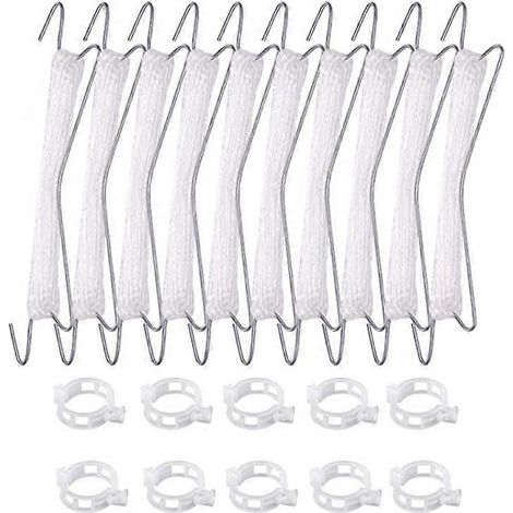Crochet en J, ficelle en V, enrouleur de tomates, 10 m, fixation verticale pour plantes, clip en nylon pour jardin (1/5)