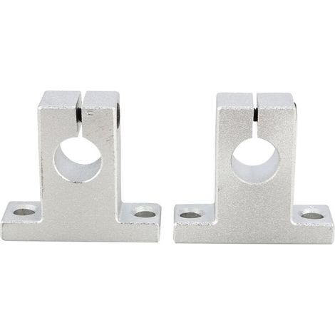 Lot de 2 SK12 Support d'arbre Linéaire 12mm CNC Unités de Glissière à Billes à Mouvement Linéaire Support de Rail Guide d'arbre pour Imprimante 3D Machine Multi-axes (1/4)