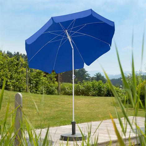 Schneider Sonnenschirm Ibiza blau Ø 200 cm Balkonschirme (1/5)