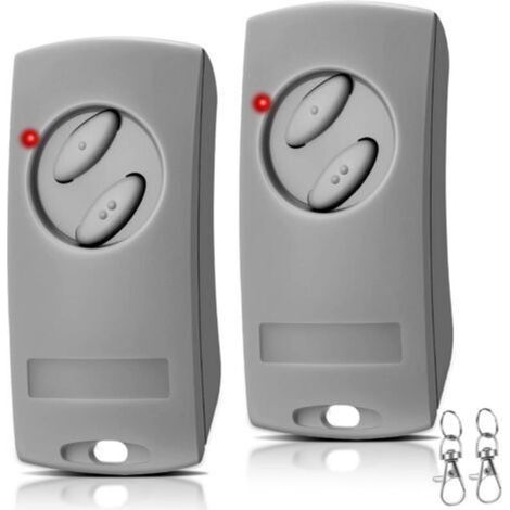 Ecleanfy-Lot de 2 télécommandes d'ouverture de porte de garage 433,92 MHz pour EcoStar RSE2-433, RSC2-433, RSZ1-433, pour EcoStar Liftronic 500/700/800 pour Portronic D2500/D5000/S4000 (1/5)