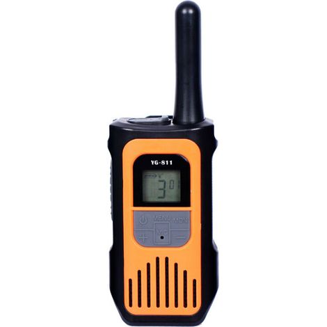 Talkies-walkies rechargeables pour enfants et adultes (lot de 2), longue portée, 16 canaux radio, écran LCD bidirectionnel, connexion USB, idéaux pour l'aventure.-AquaForge (1/5)