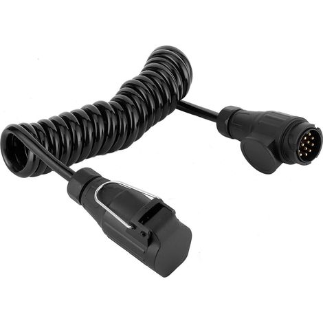 Câblage de remorque, rallonge de Faisceau de câbles de remorque connecteur de remorque 13 Broches, remorque Adaptateur Allume-Cigare pour véhicule Utilitaire (1/5)