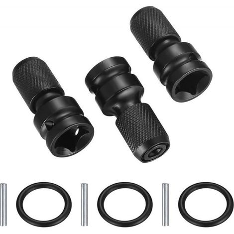 3 Pièces Adaptateur de Douille,Acier,Réduction 1/2 à 1/4,Pour Clé à Chocs,Mécanique Auto (1/5)