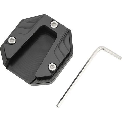 Plaque de support de béquille latérale de moto haute résistance, accessoire de support noir (1/5)