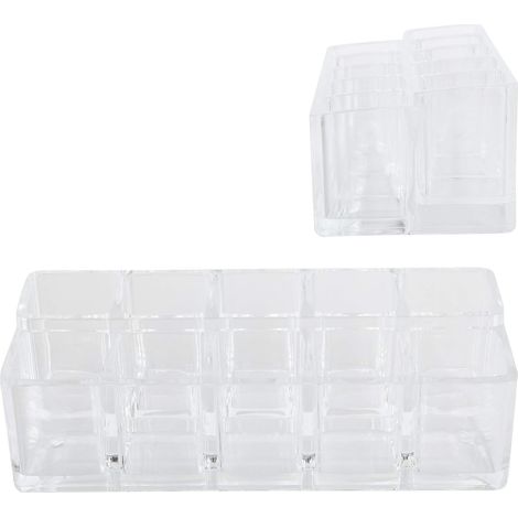 Acryl Lippenstifthalter Organizer mit 10 Fächern zur
