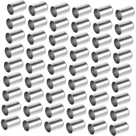 Manchons de Sertissage - 100 Pièces - Acier Inoxydable - Raccords Haute Pression - Systèmes Hydrauliques Industriels - Compatible Tuyaux Divers (1/5)