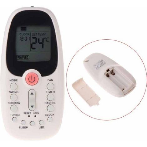 Télécommande pour climatiseur compatible Midea infrarouge de remplacement (1/5)