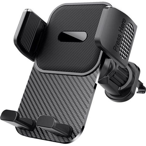 Support Téléphone Voiture Militaire 360° Rotatif pour Grille d'Aération (Noir) (1/4)