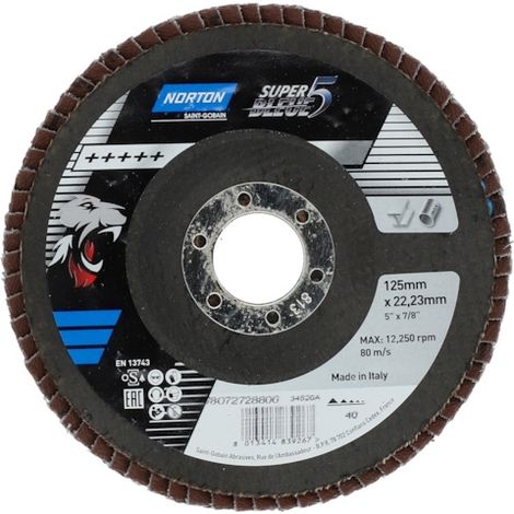 Disque à lamelles Super Bleue 5 acier/inox Norton - 40