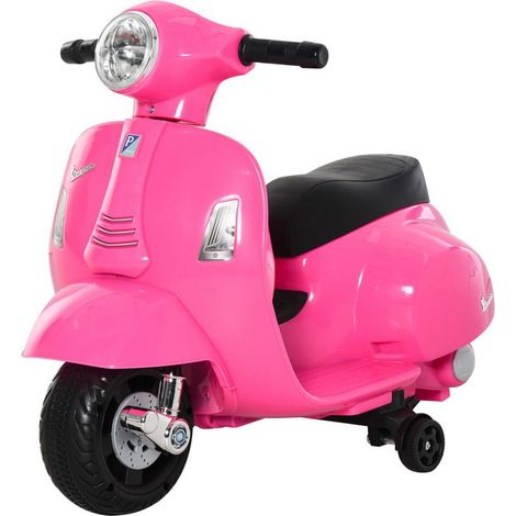 MOTO ELETTRICA VESPA PER BAMBINI 18-36 MESI ROSA (1/5)