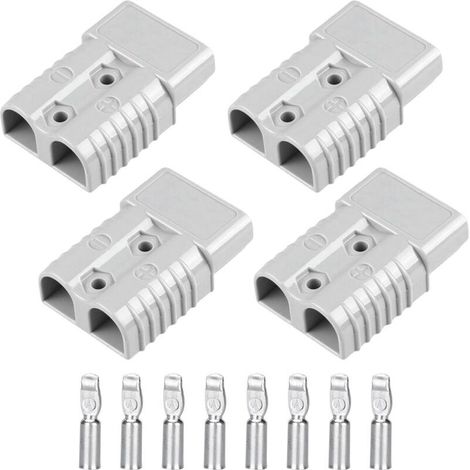 4 pièces 175A Connecteur Rapide Batterie, Rapide Prise de Connecteur, Batterie Connexion Rapide Prise, Bornes de Batterie de Voiture pour Voiture Camping-Car Caravane Moto Bateau