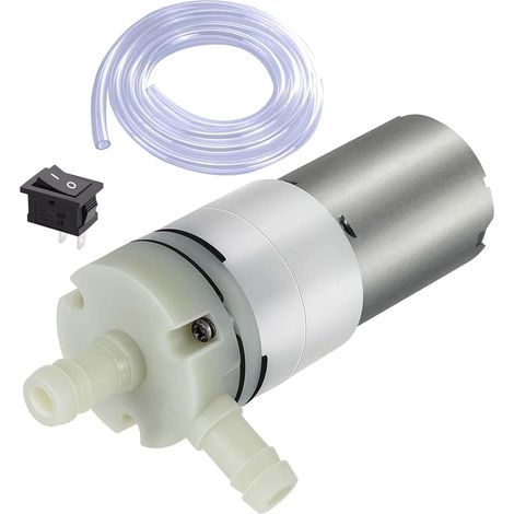 Mini Pompe,370 DC 12V Pompe à Vide électrique,Pompe à Eau à Membrane 12V Pompe auto-amorçante Micro Mini Pompe à Eau Electrique pour Machine à thé AquariumWater Cooling