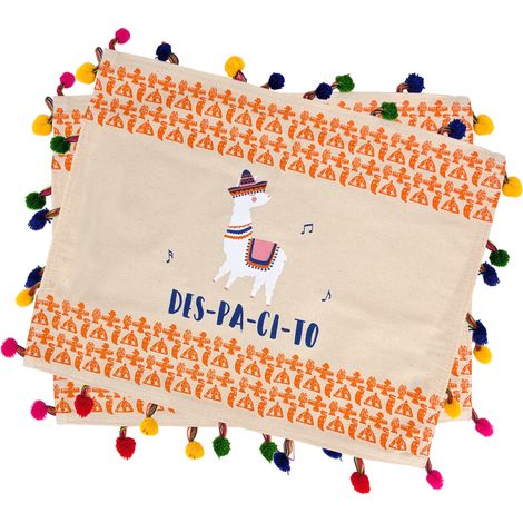 Set de table LAMA POMPONS (1/4)