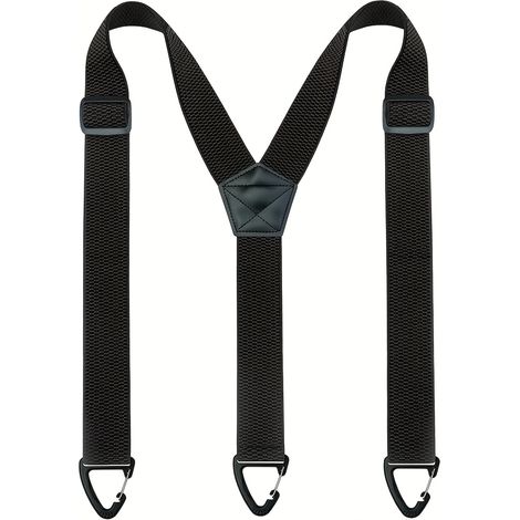 Sangle élastique noire de 1,5 pouce (environ 3,8 cm) de largeur, réglable, avec boucle élastique. (1/4)