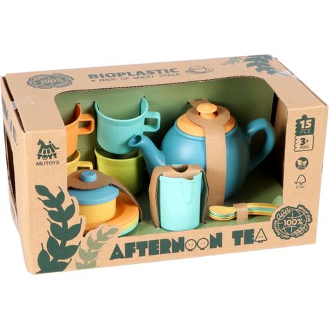 Service de table en bioplastique Mlitoys, 15 pièces
