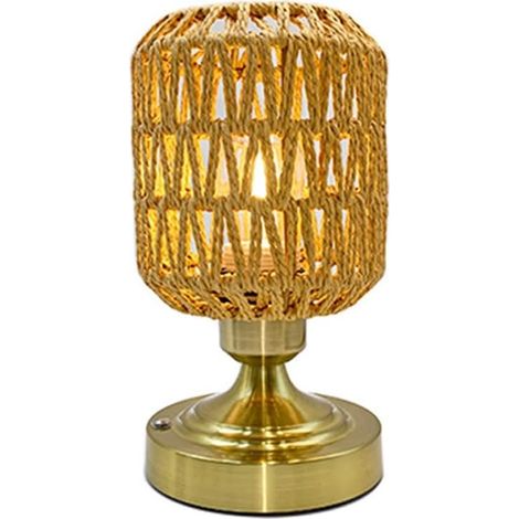 Lampes en Rotin sans Rechargeables, de Table avec Chargement USB (1/5)