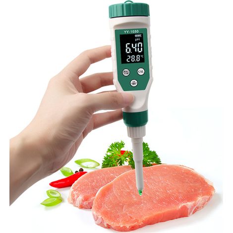 Digitales Bluetooth-pH-Meter für Babynahrung, pH-Meter für Pasta, pH-Meter für Käse und Kosmetika, pH-Meter für Bodensubstrate mit Perforationselektrode. (1/5)