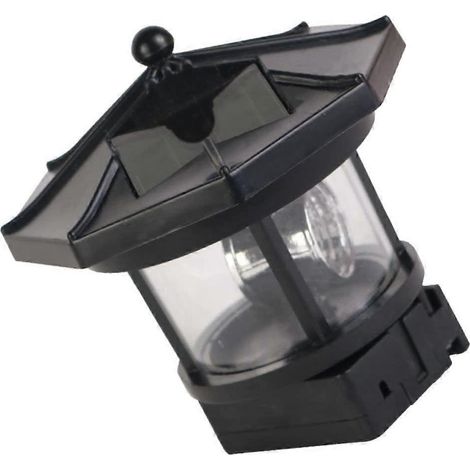 Phare solaire rotatif à LED, décoration de jardin, éclairage solaire extérieur automatique pour éclairage nocturne. (1/5)