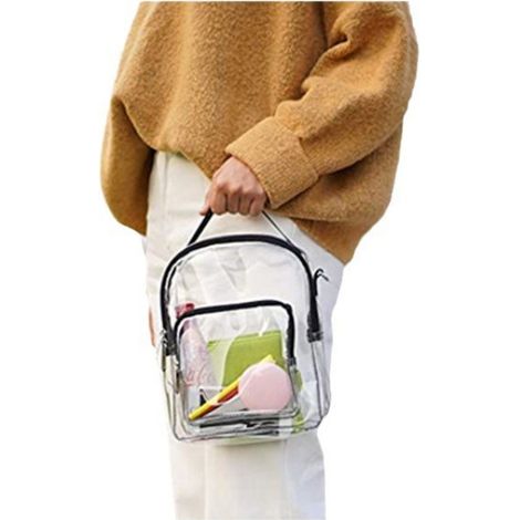 Sac bandoulière transparent en PVC et organisateur de rangement pour cabas (1/5)