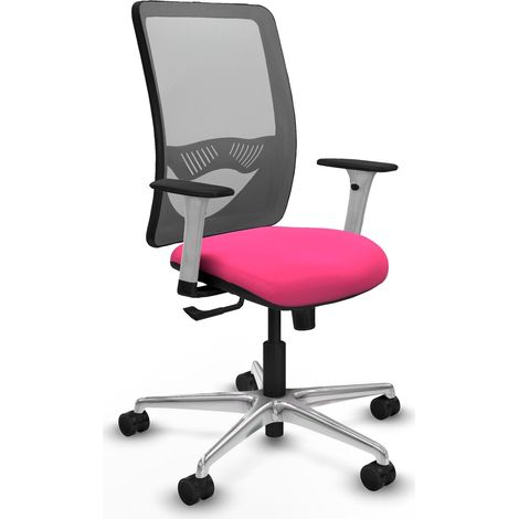 Chaise de bureau piqueras y crespo Zulema blanc soutien lombaire ajustable (1/2)
