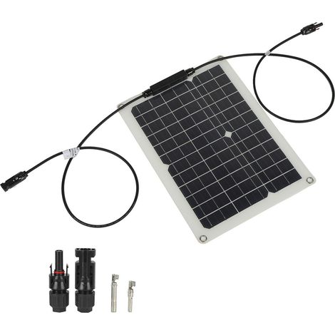 Panneau solaire monocristallin portable 15 W 18 V pour voiture et bateau. (1/5)