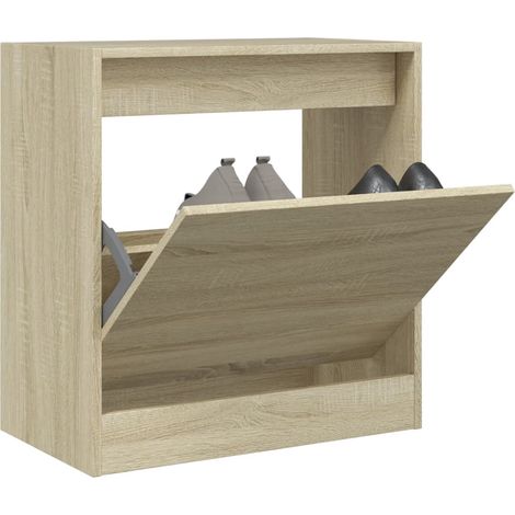 Schuhschrank Sonoma-Eiche 60x34x63,5 cm Holzwerkstoff