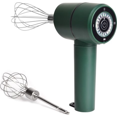 Batteur à œufs électrique portatif sans fil en acier inoxydable, petit batteur automatique pour la crème et la pâtisserie. (1/5)