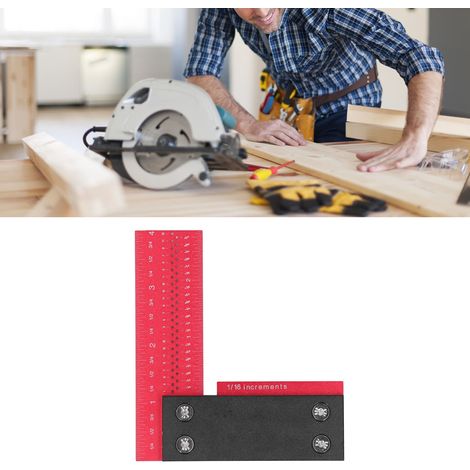 4-Zoll-Präzisionswinkel (Imperial), L-förmiger Markierungslineal für die Holzbearbeitung, rechtwinkliger Messlineal für die Holzbearbeitung (1/5)