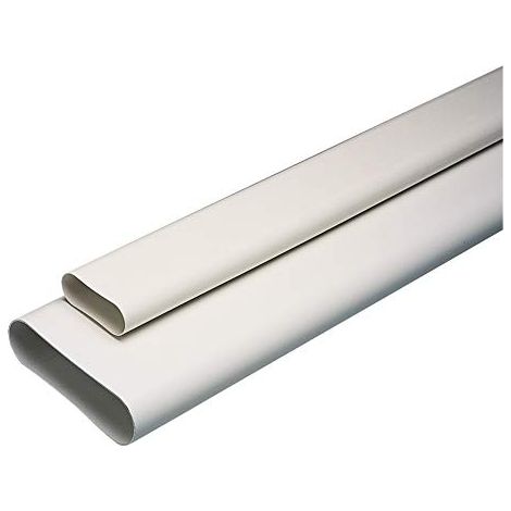 Aldes – Minigaine barre plate D80mm 1m 11091101 – Réducteur et manchon VMC – Faible encombrement pour faux plafond – Rigidité pour pertes de charge réduites