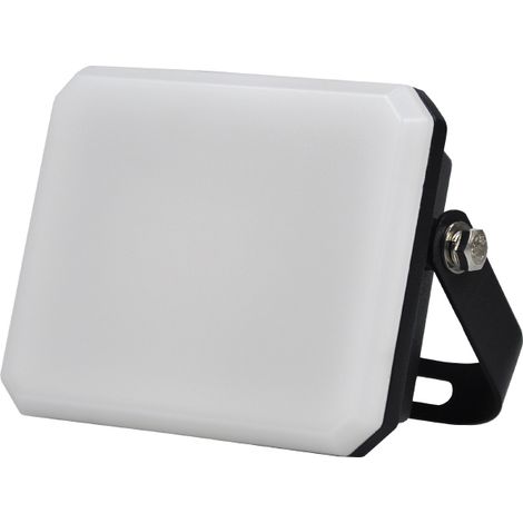 Proiettore a LED Nero Faro da esterno 230V 10W 4000K Cover Milky 950lm 89x62x25,5 mm