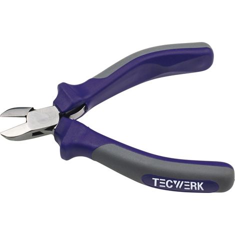 TECWERK Elektronik-Seitenschneider Länge 115 mmFacette ja rund