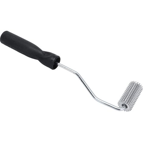 Rouleau à pointes aluminium Φ25x50mm pour débullage d'outils en fibre de verre, lavable à l'acétone (1/5)