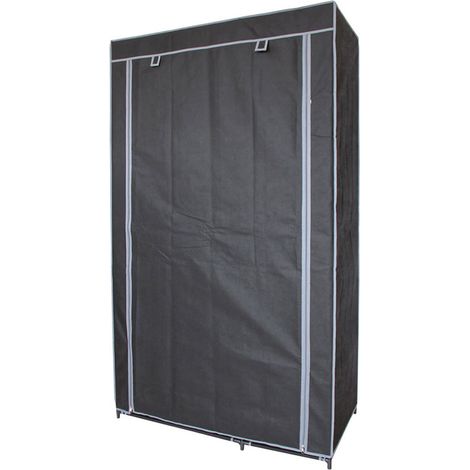 Armoire penderie 6 étagères avec housse en tissu (1/2)