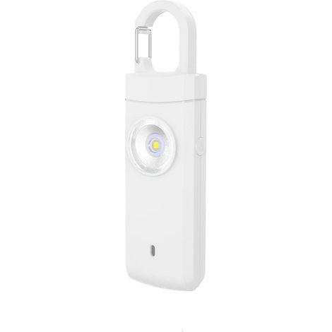 Alarme personnelle - Son puissant de 130 dB et flash lumineux intense - Protection personnelle - Alarme de sécurité portable (1/5)
