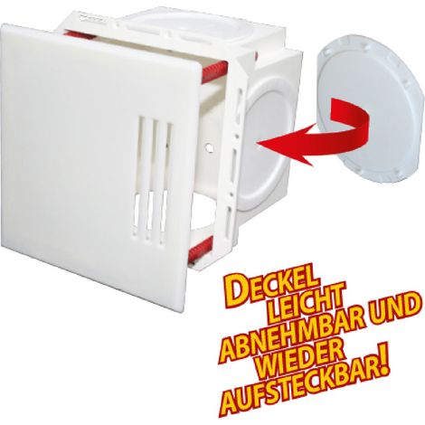 Wandeinbaukasten DN 32- 50 mit Sichtblende
