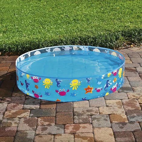 Piscine pliable pour jardin – Baignoire portable extérieure, piscine familiale de jeux pour enfants et adultes, sans gonflage