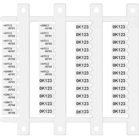 Cartellino per marcatura 060.48 48 pz. Finder 060.48