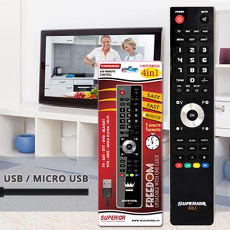 Usb 4in1 Black Tv Programmierbare Steuerung Superior Freedom-usb-4:1