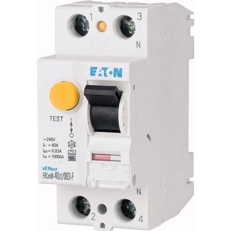 Interrupteur différentiel 100A 2p 300mA type S/F 000187400 EATON FRCMM 100/2/03 S/F