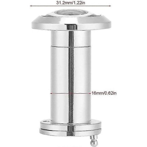 Judas de porte, judas de sécurité avec cache de confidentialité robuste pour montage sur portes de 35 à 55 mm avec un angle de vision de 200°. (1/4)