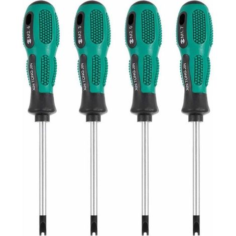 Set di cacciaviti magnetici multifunzionali - Set da 4 pezzi - Punte a U e a forchetta - Acciaio al cromo vanadio (1/4)