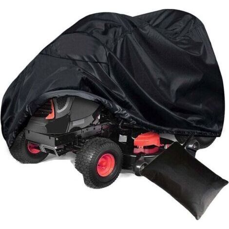 Housse Tondeuse autoportée, Housse de Tracteur de Jardin, Universel, Résistant aux intempéries, Aux UV, Tissu Oxford 210D très résistant ,tracteur tondeuse,(L177 x W110 x H110CM)-- (1/5)