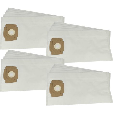vhbw 20x sacchetto compatibile con Ghibli Domovac, TS 5 Silent Line aspirapolvere - 45,5cm x 24cm Bianco