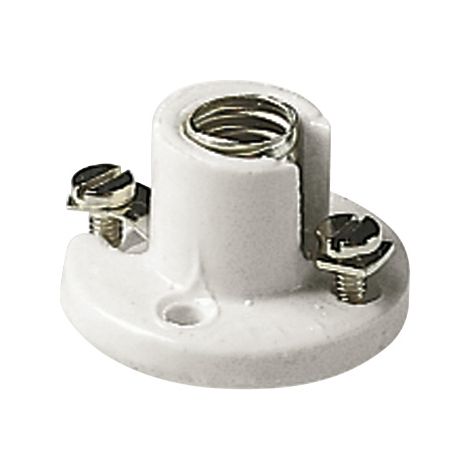 VIMAR - 02197 Douille E10 avec base en porcelaine blanche