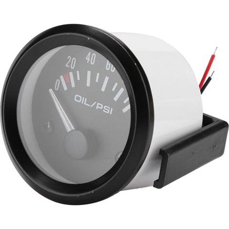 Indicateur de pression d'huile électromagnétique universel pour voiture, 52 mm/2 po, 12 V, compteur modifié automatiquement (1/4)